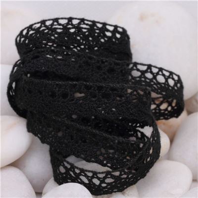 Morlaix Cotton Lace - Black